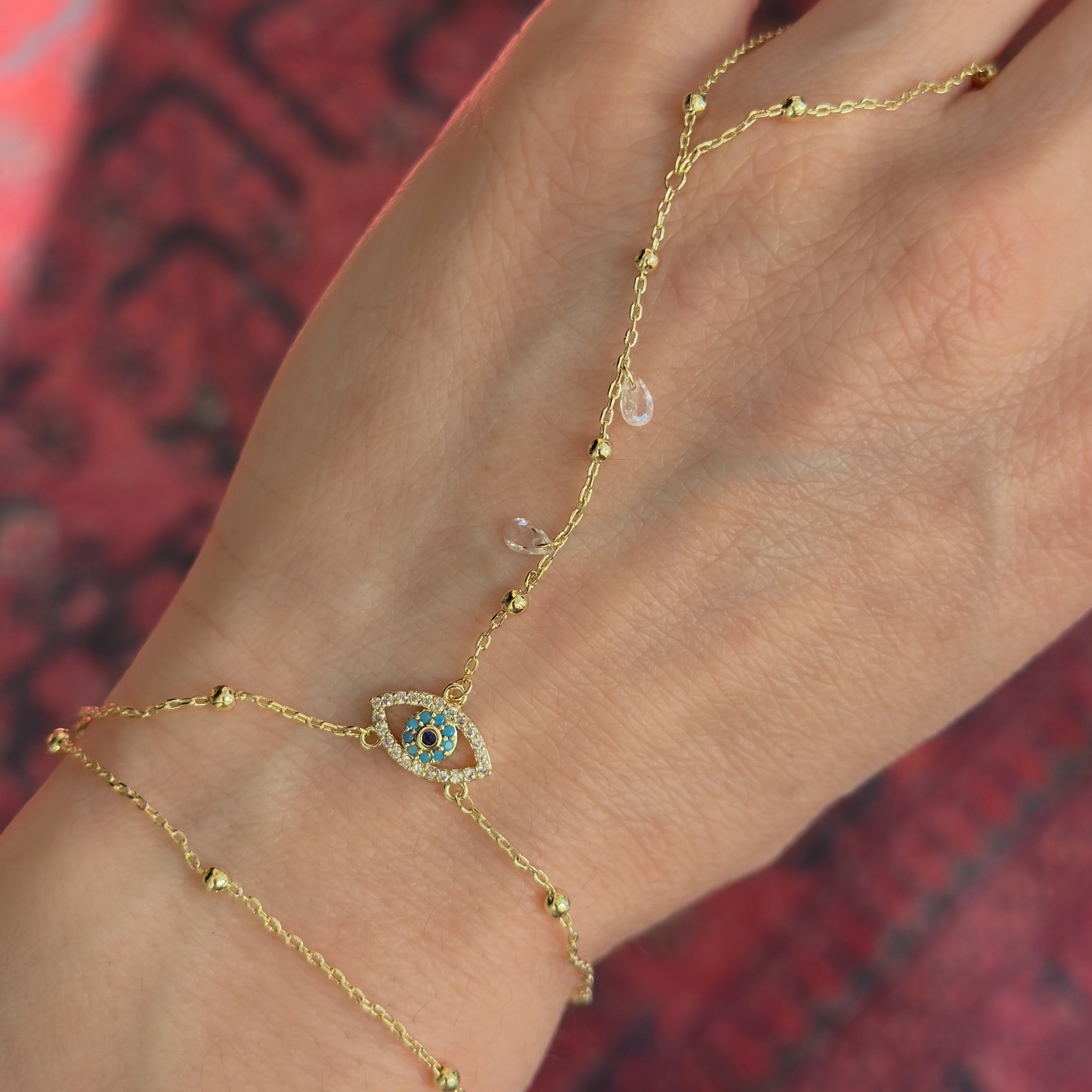 Evil Eye Hand Chain