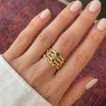 Amethyst Constellation Ring